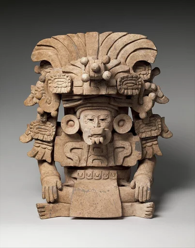 Funerary Urn with Deity