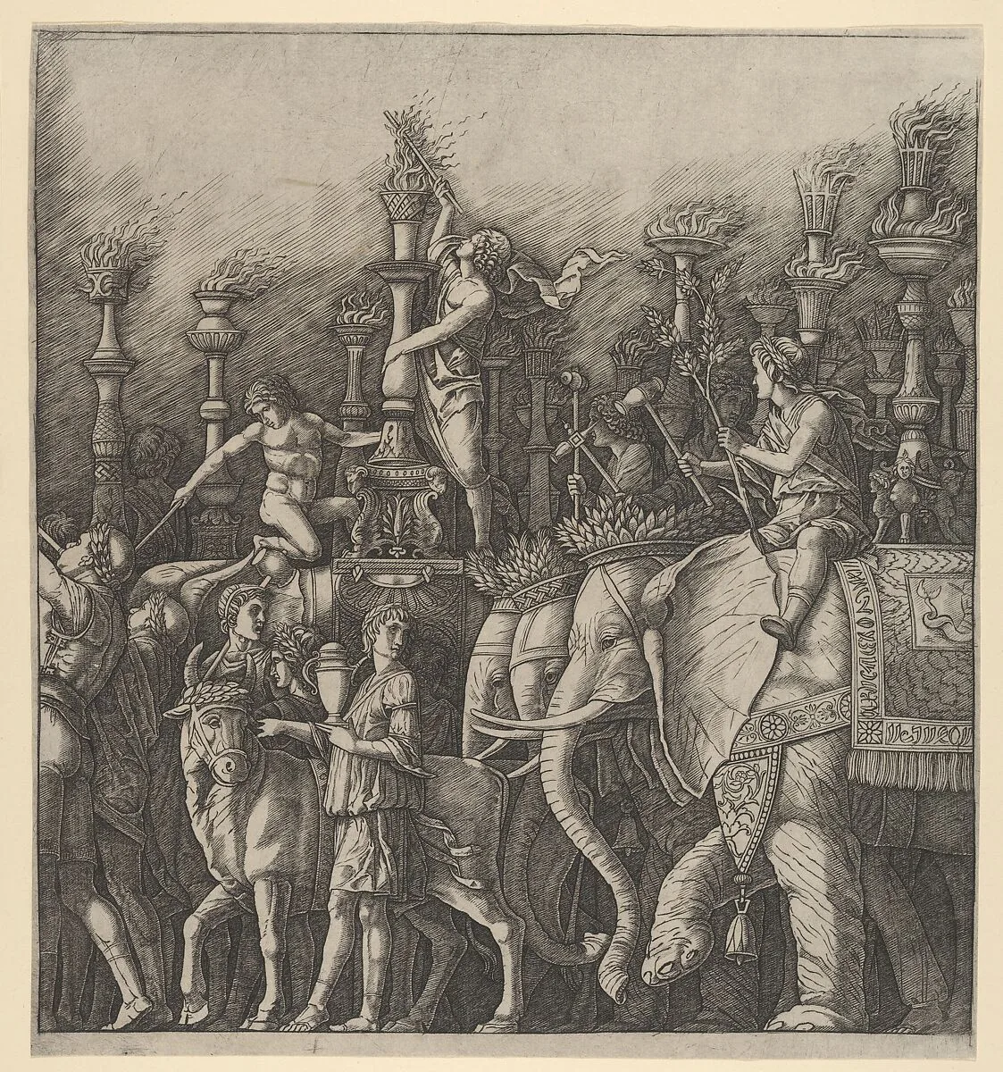 The Triumph of Caesar: the Elephants — Andrea Mantegna|Gian Marco Cavalli|Giulio Campagnola