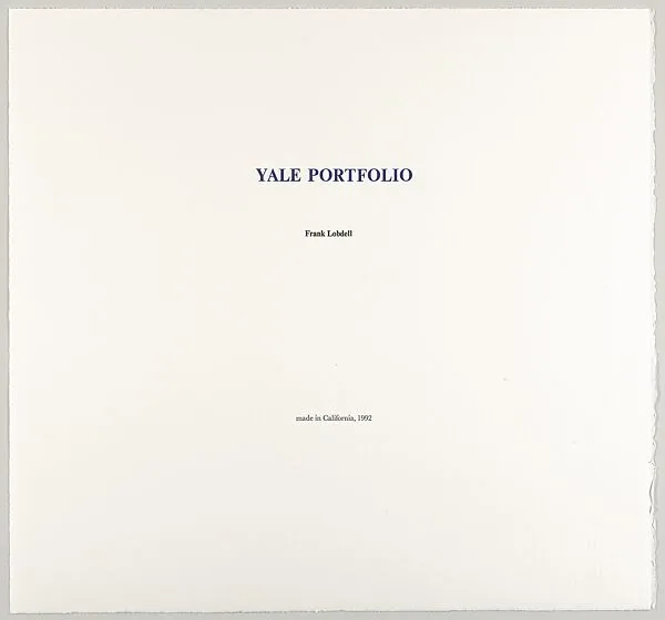 Title — Frank Lobdell|made in California|David Kelso