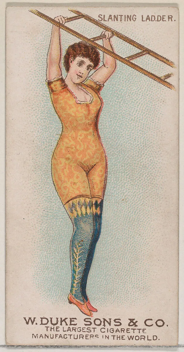 Slanting Ladder, from the Gymnastic Exercises series (N77) for Duke brand cigarettes — W. Duke, Sons & Co.