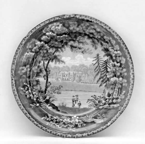 Plate — R. Hall