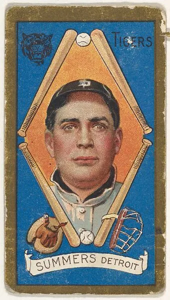 Summers, Detroit Tigers, American League, from the "Baseball Series" (Gold Borders) set (T205) issued by the American Tobacco Company — American Tobacco Company