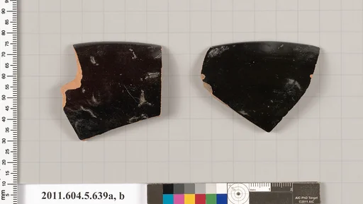 Terracotta rim fragments of kylikes (drinking cups)