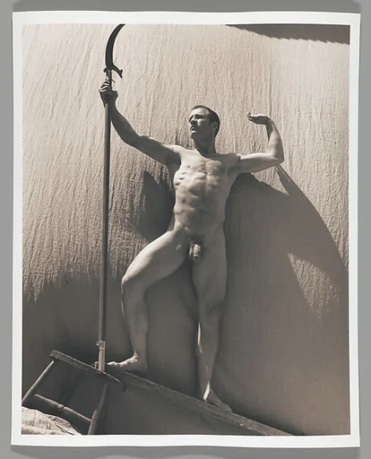 [Standing Male Nude with Scythe]