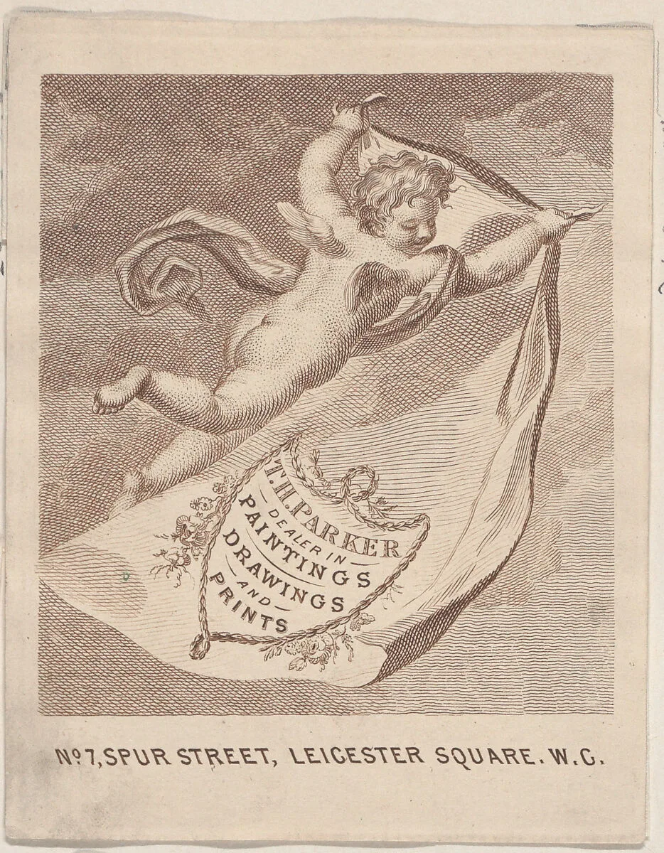 Trade Card for T.H. Parker, Dealer — Anonymous, British, 19th century