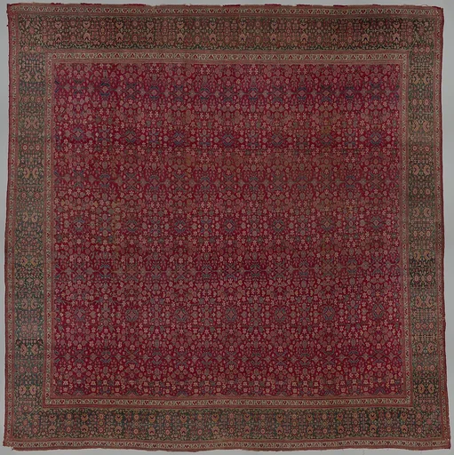 Carpet with a millefleur pattern