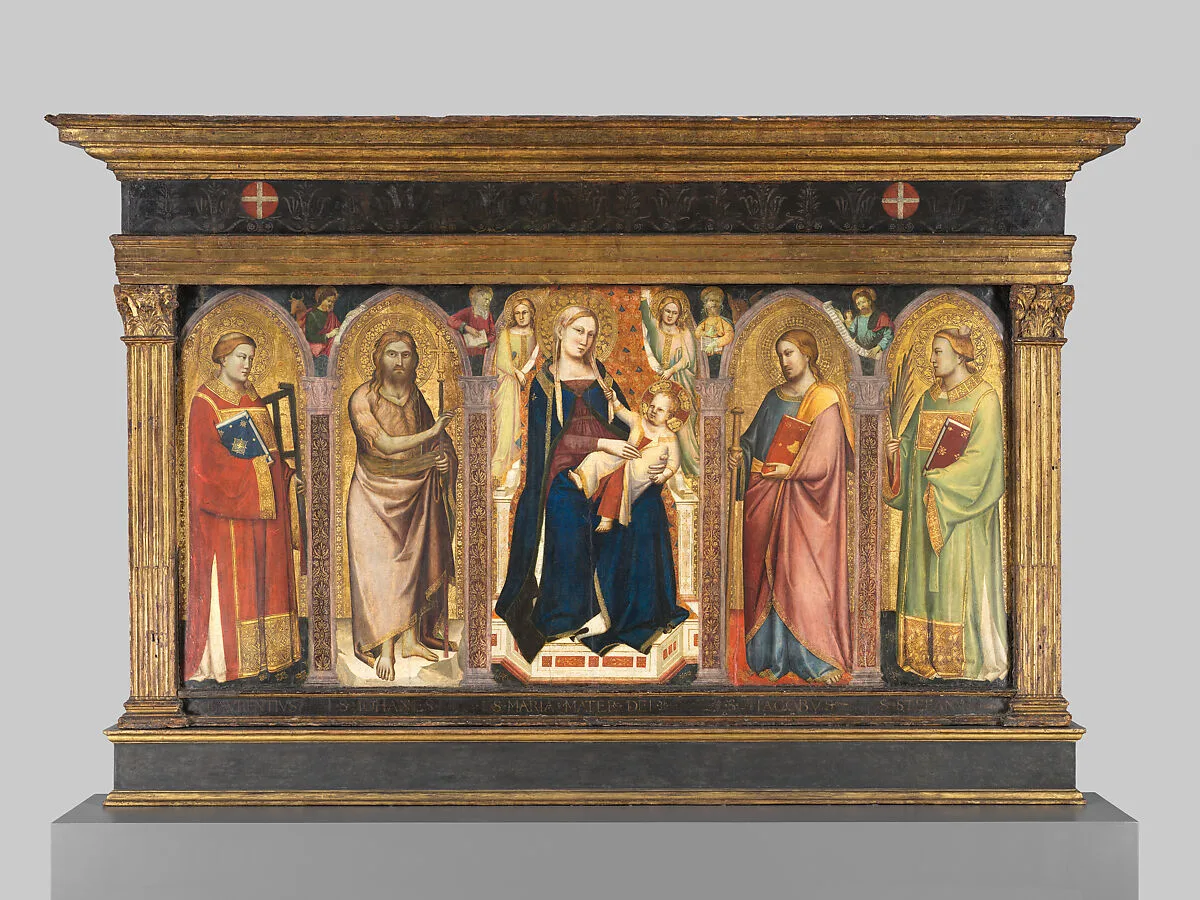 Madonna and Child Enthroned with Saints — Taddeo Gaddi