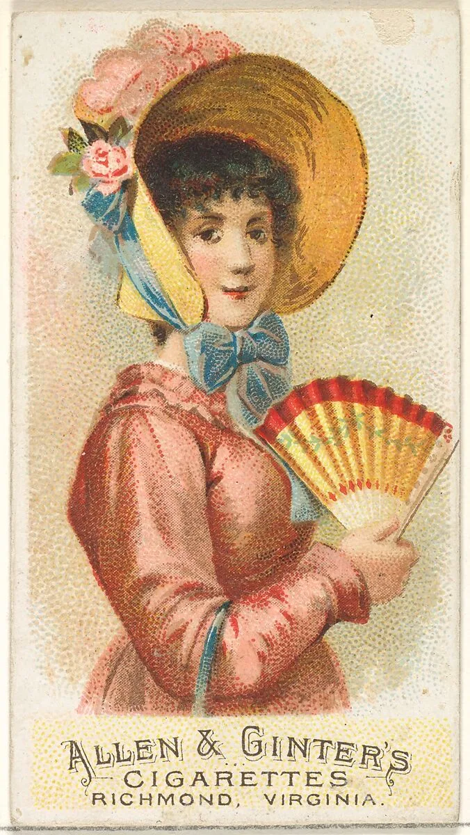 Plate 2, from the Fans of the Period series (N7) for Allen & Ginter Cigarettes Brands — Allen & Ginter|Schumacher & Ettlinger