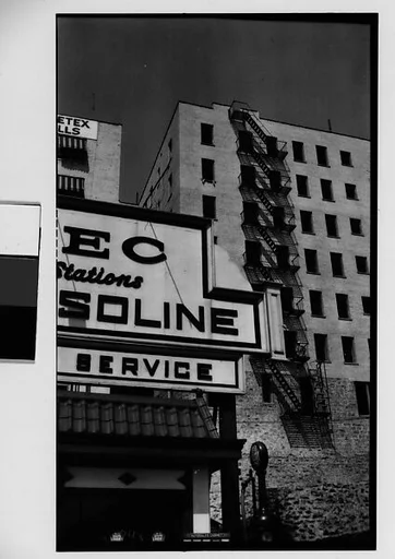 [Gas Station Facade in the Bronx, New York City]