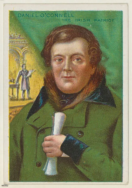 Daniel O'Connell, The Irish Patriot, from the "Heroes of History" series (T68), issued with Miners Extra Smoking Tobacco, Natural Leaf Scrap, and Royal Bengals Little Cigars — Royal Bengals Little Cigars|Daniel O'Connell