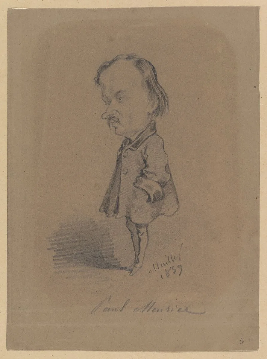 Caricature of Paul Meurice — Hippolyte Mailly|Nadar