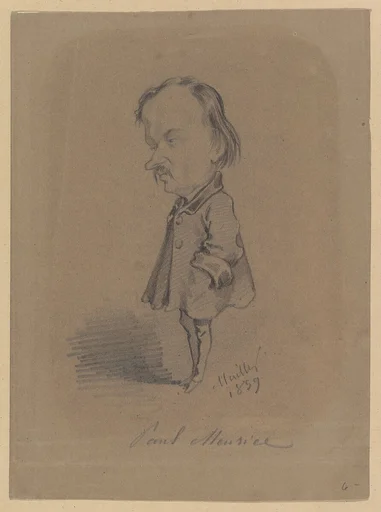 Caricature of Paul Meurice