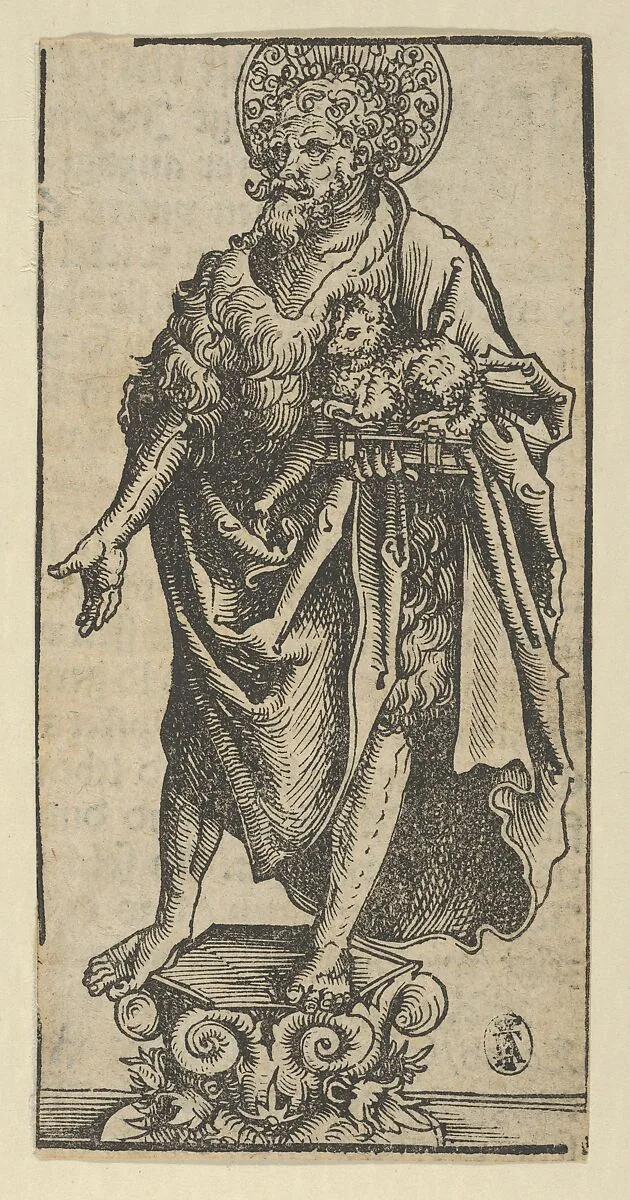 Silver Statuette of St. John the Baptist, from the Wittenberg Reliquaries — Lucas Cranach the Elder