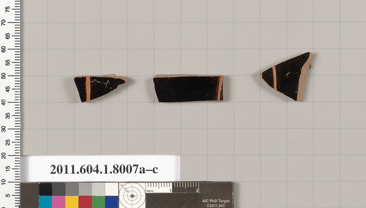 Terracotta fragments of kylikes (drinking cups) — Unknown