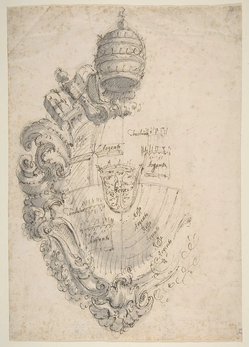 Coat of Arms of Clement XIII (Rezzonico) — Giovanni Battista Piranesi