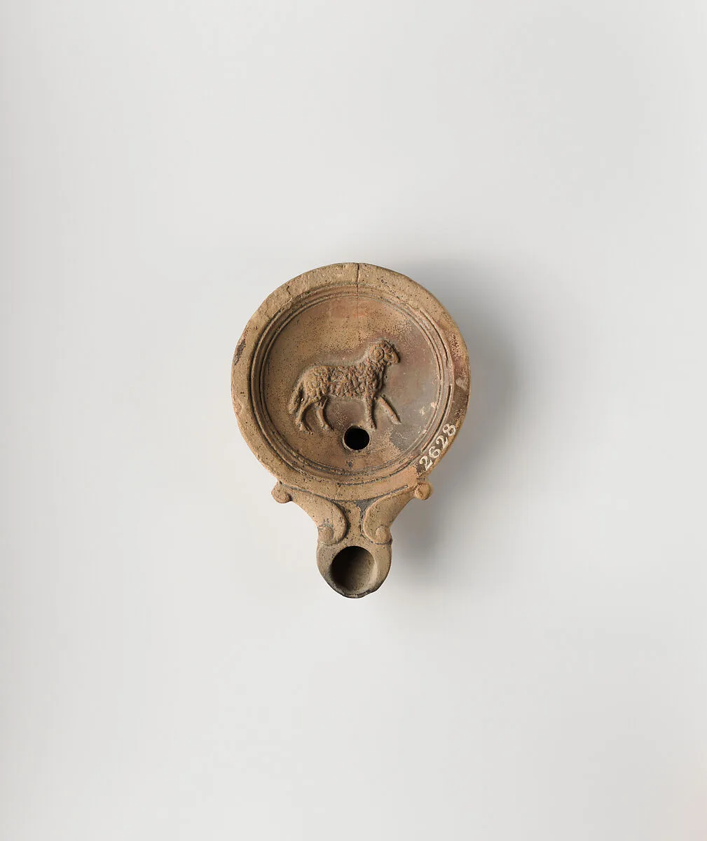 Terracotta oil lamp — Unknown
