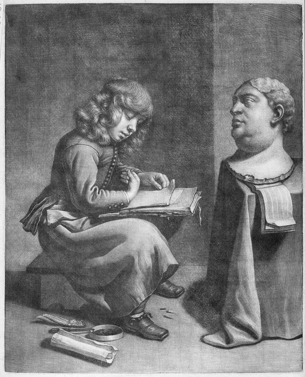 Boy Drawing a Bust of the Roman Emperor Vitellius — Wallerant Vaillant|Michiel Sweerts
