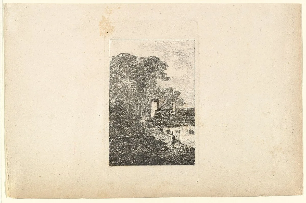 House on a Hillside — Domenico Quaglio II