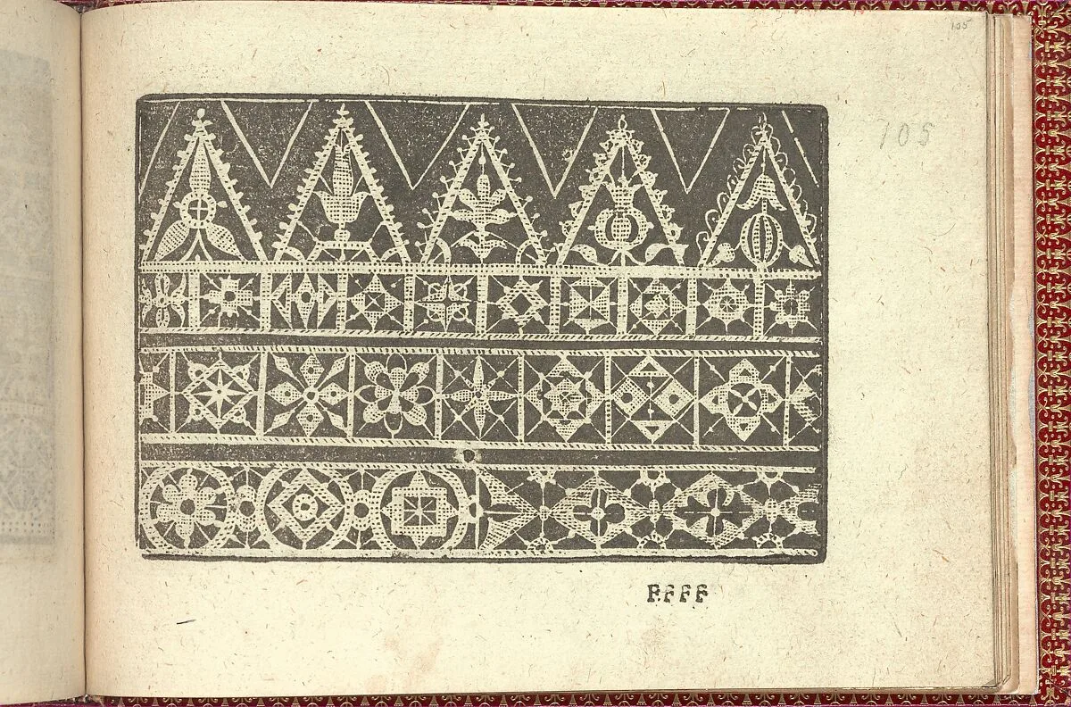 Corona delle Nobili et Virtuose Donne: Libro I-IV, page 105 (recto) — Cesare Vecellio