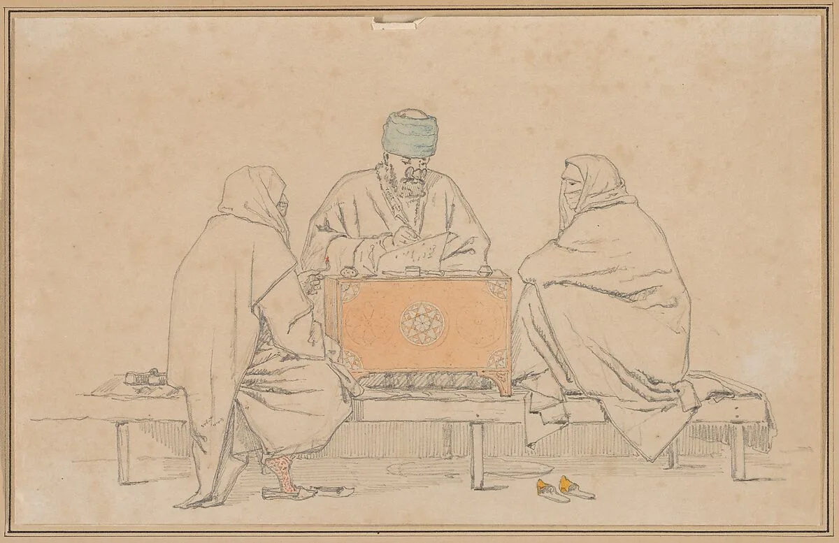 A Turkish Notary and Two Women — Martinus Rørbye