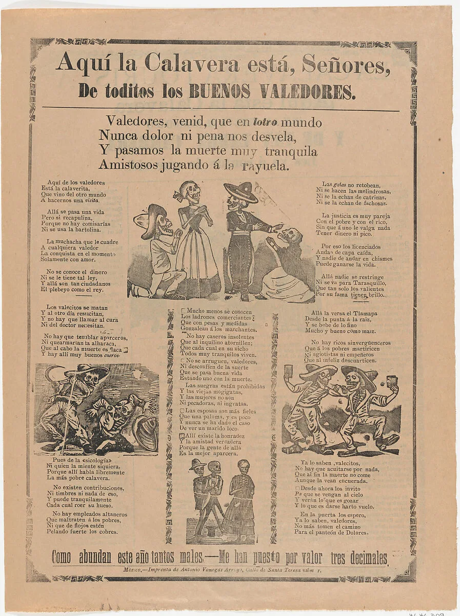 Skeletons of the good defenders — Manuel Manilla|Antonio Vanegas Arroyo|José Guadalupe Posada