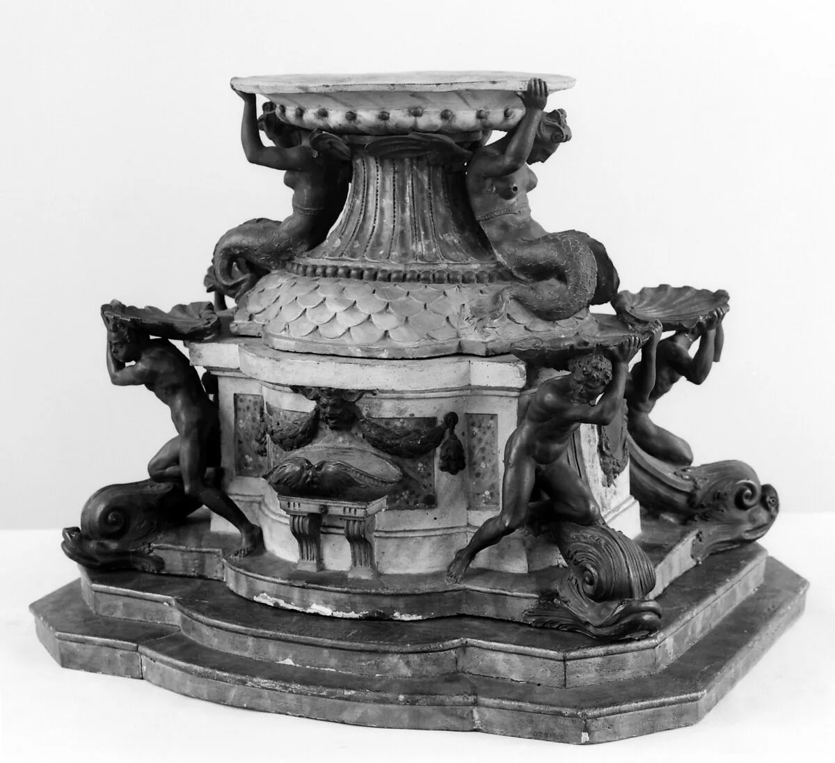 Model of a fountain — Giambologna