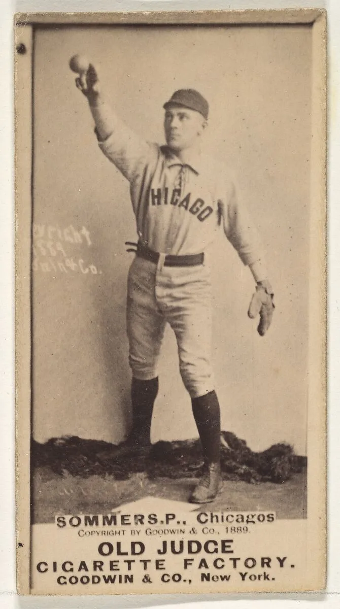 Sommers, Catcher, Chicago, from the Old Judge series (N172) for Old Judge Cigarettes — Goodwin & Company