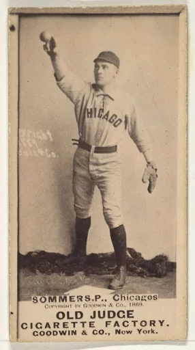 Sommers, Catcher, Chicago, from the Old Judge series (N172) for Old Judge Cigarettes