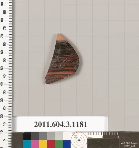 Terracotta fragment of a mastoid (drinking cup with narrow base) or a kyathos (cup-shaped ladle)