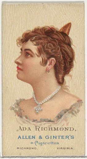 Ada Richmond, from World's Beauties, Series 2 (N27) for Allen & Ginter Cigarettes