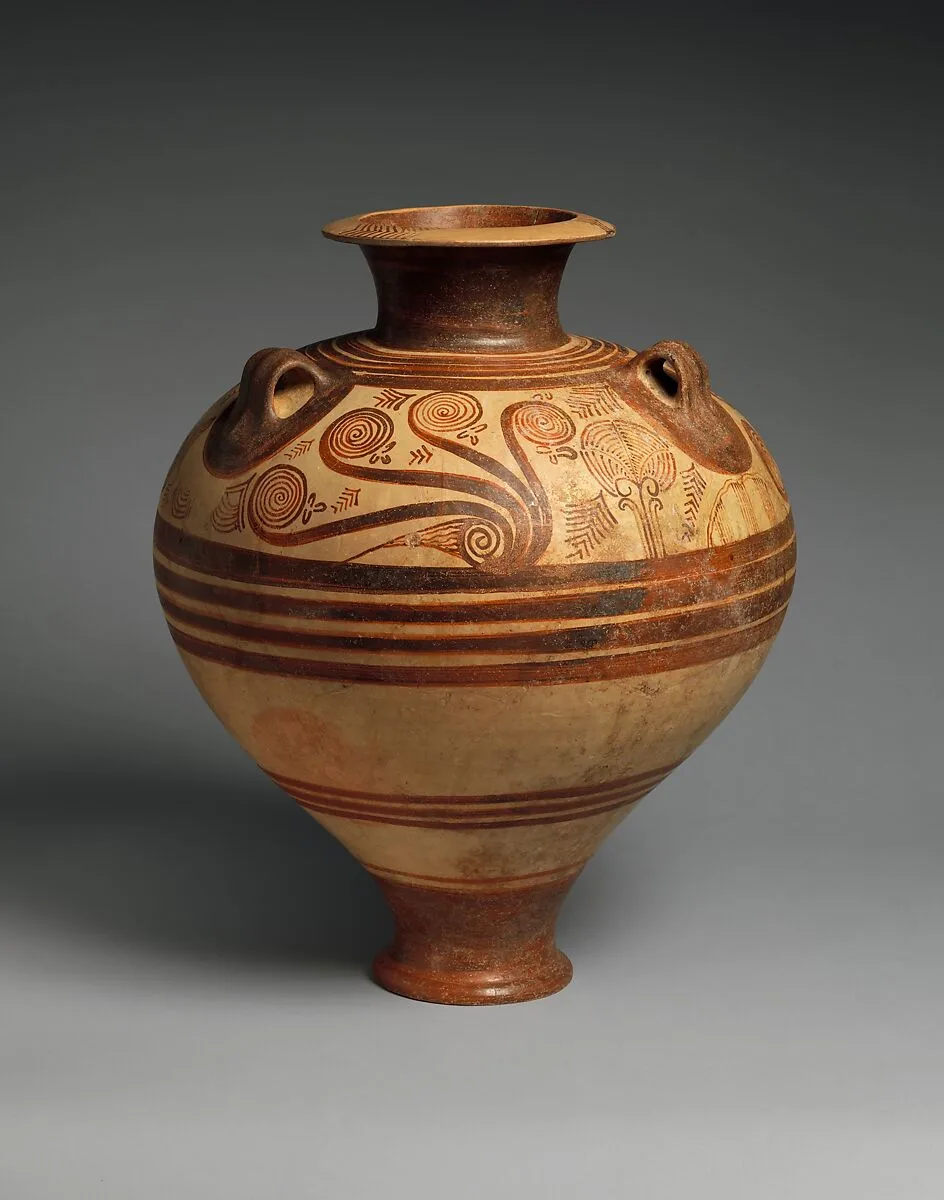 Terracotta jar with nautiluses — Unknown