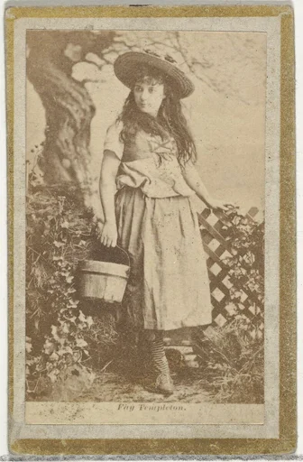 Fay Templeton, from the Actresses and Celebrities series (N60, Type 2) promoting Little Beauties Cigarettes for Allen & Ginter brand tobacco products