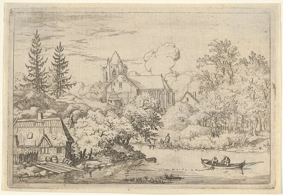 The Casks and Planks at the Back of the River — Allart van Everdingen