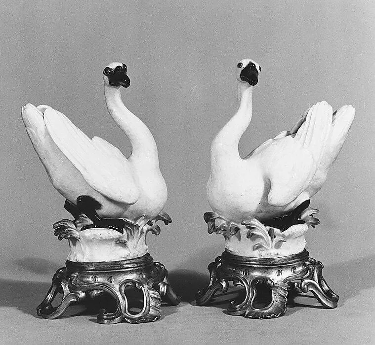 Swan (one of a pair) — Meissen Manufactory|Johann Joachim Kändler