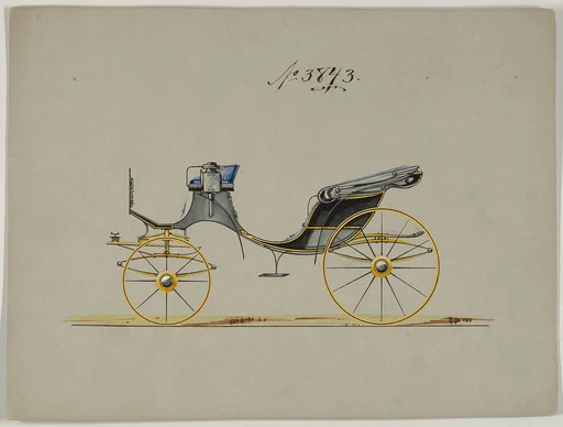 Design for Cabriolet or Victoria, no. 3843