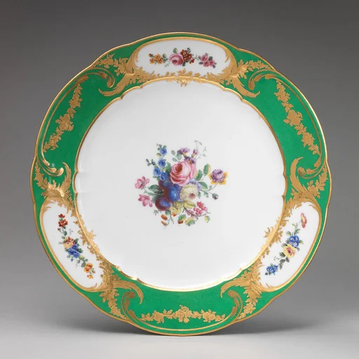 Plate (assiette à palmes) (1 of 102) (part of a service)