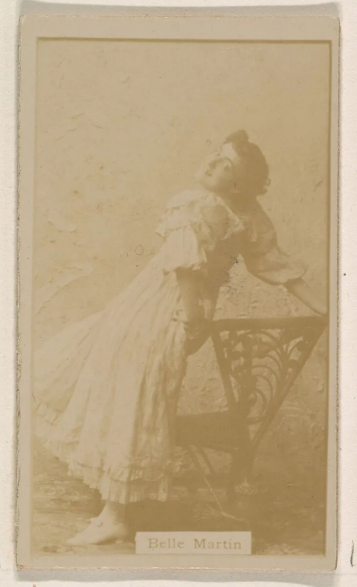 Belle Martin, from the Actresses series (N245) issued by Kinney Brothers to promote Sweet Caporal Cigarettes — Kinney Brothers Tobacco Company