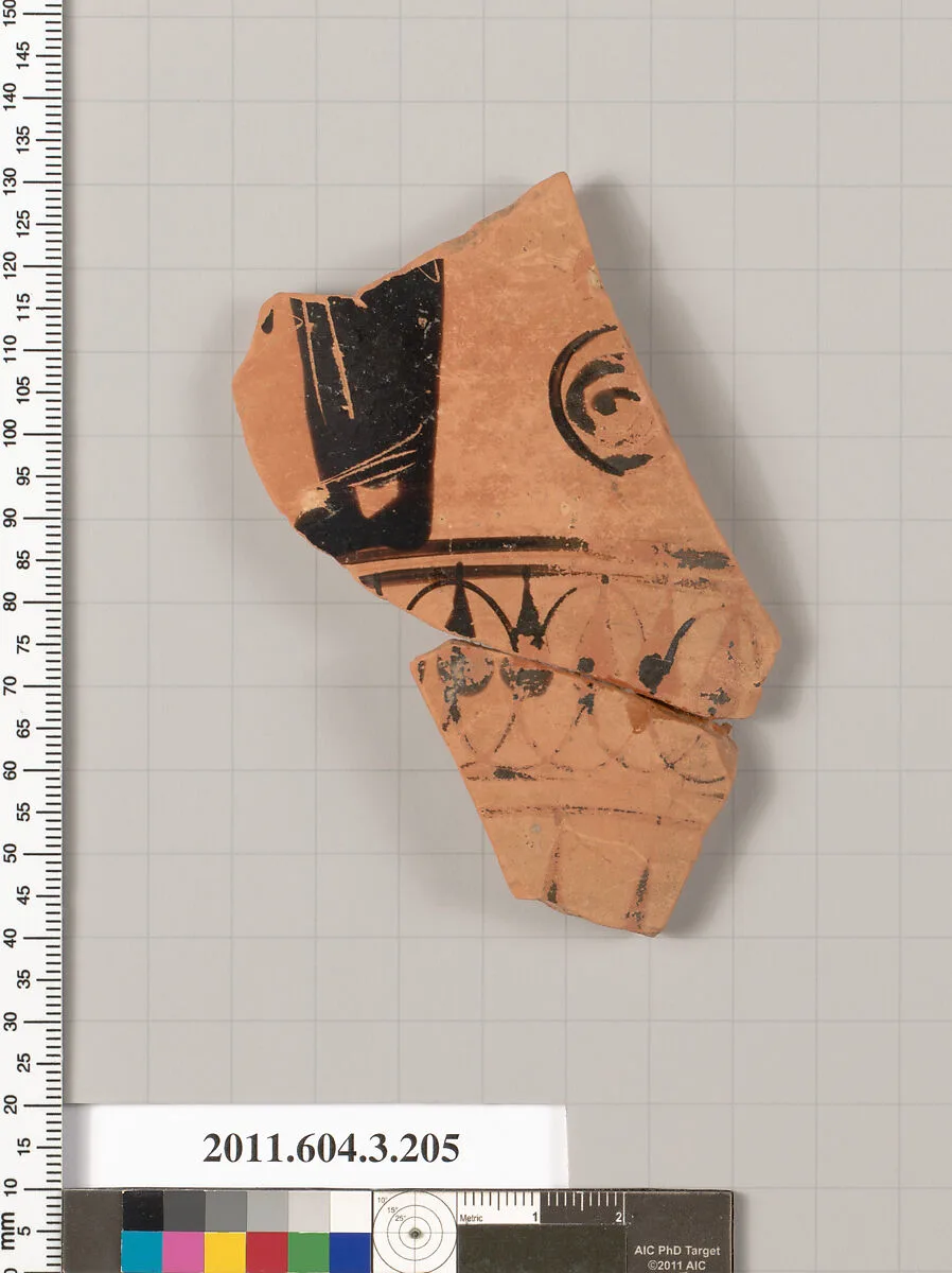 Terracotta fragment of a neck-amphora (jar) — Unknown