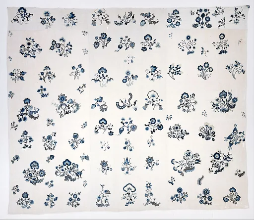 Embroidered bed hangings