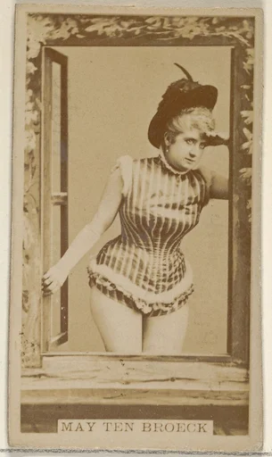 May Ten Broeck, from the Actors and Actresses series (N45, Type 8) for Virginia Brights Cigarettes