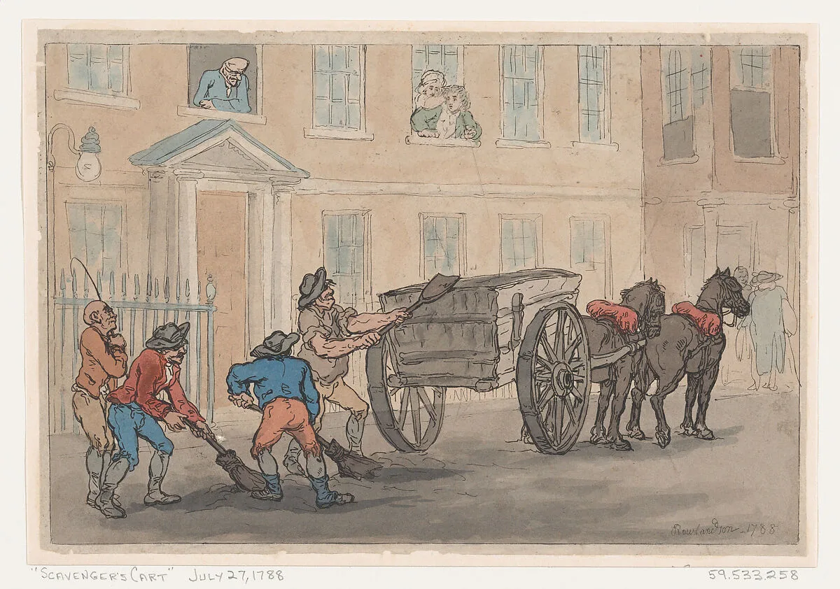 Scavenger's Cart — Thomas Rowlandson