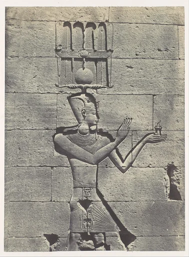 Nubie. Kalabscheh. Sculptures de la Facade postérieure du Temple