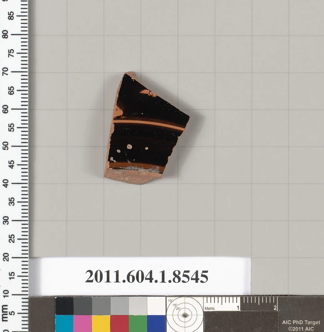 Terracotta fragment of a stemless kylix (drinking cup) — Unknown