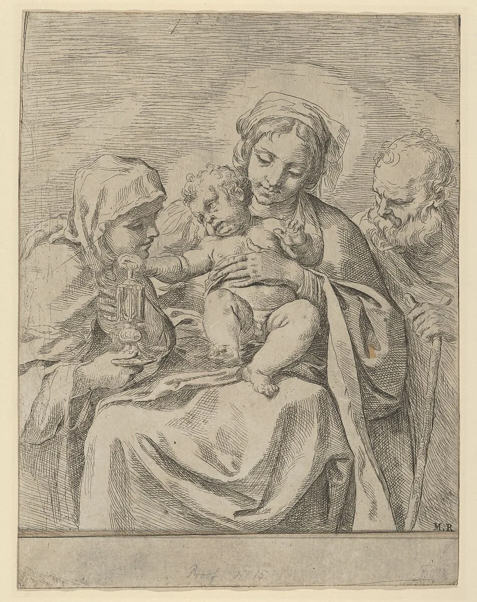 The Holy Family with Saint Clare — Guido Reni