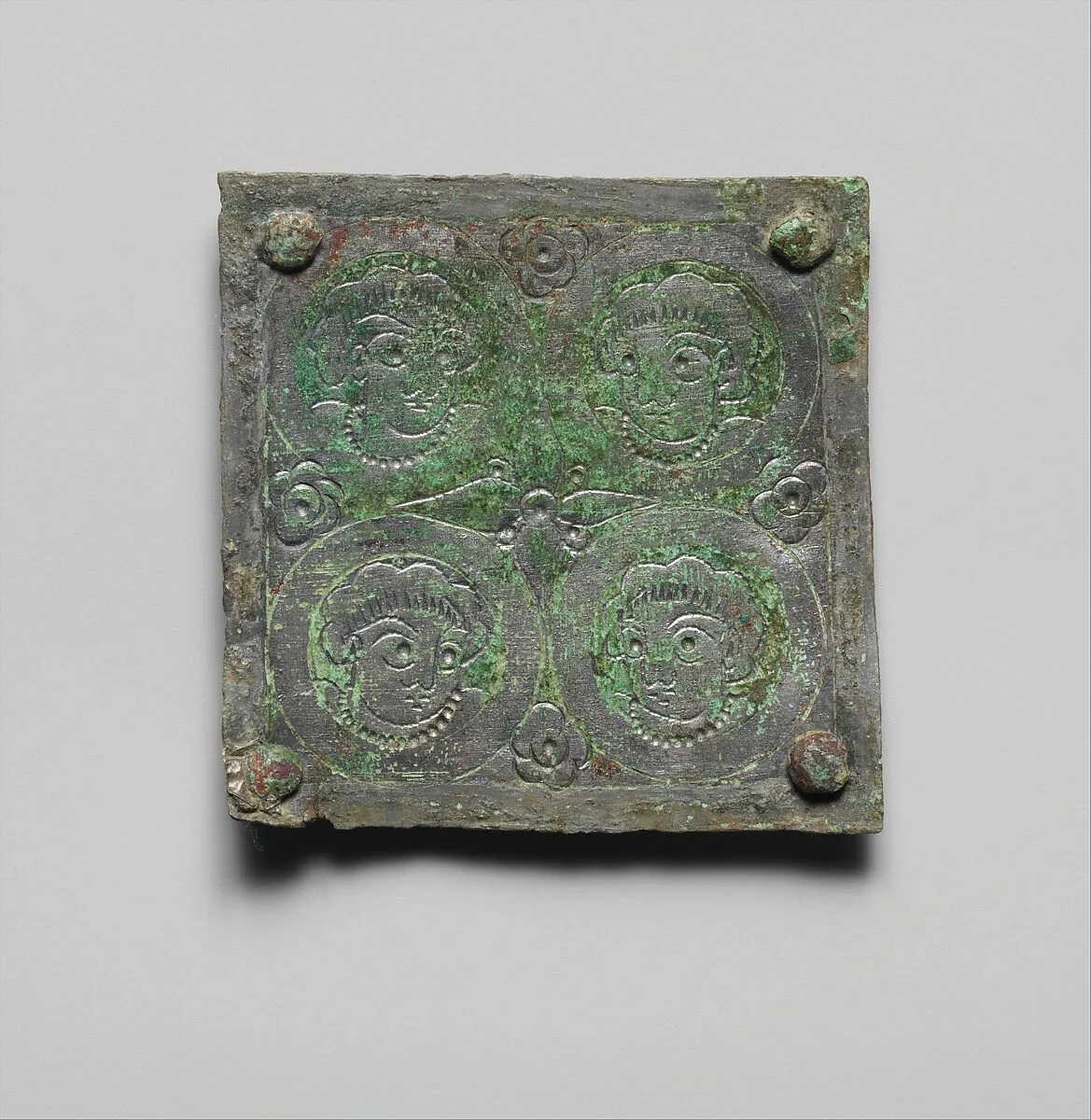 Tinned-Copper Plaque with a Personification — Unknown