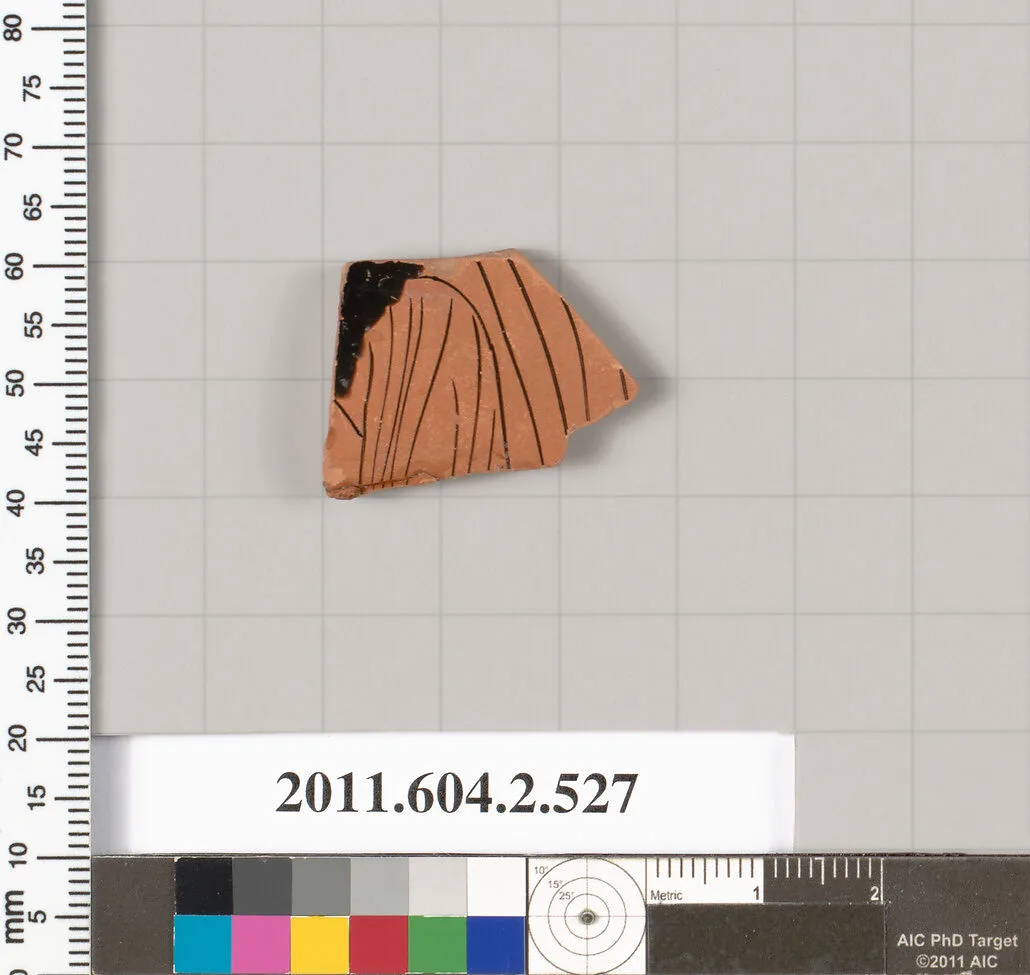 Terracotta fragment of a column-krater (bowl for mixing wine and water) — Unknown