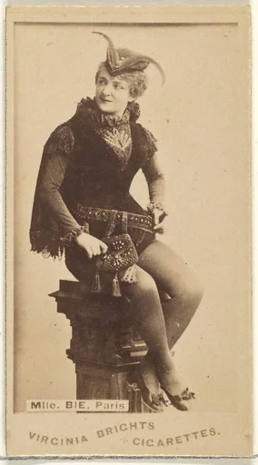 Mlle. Bie, Paris, from the Actors and Actresses series (N45, Type 1) for Virginia Brights Cigarettes