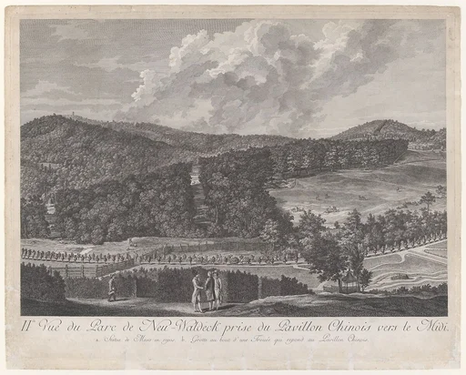 IIde Vue du Parc de Neu-Waldeck prise du Pavillon Chinois vers le Midi, from Views of the Park and Gardens of Marshal Count de Lacy at Neu-waldegg