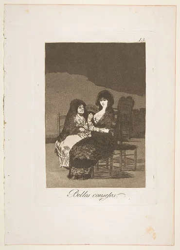 Plate 15 from "Los Caprichos": A pretty piece of advice (Bellos consejos)