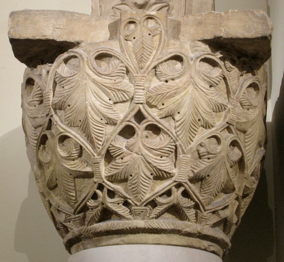 Capital with a Pattern of Leaves and Vines — Unknown